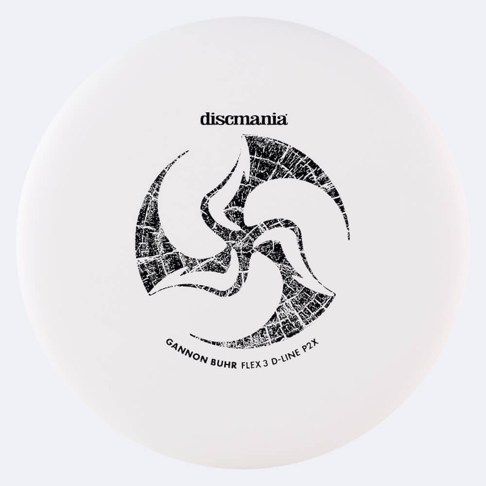 Discmania P2X Gannon Buhr in weiss, im D-Line Flex 3 Kunststoff und ohne Spezialeffekt