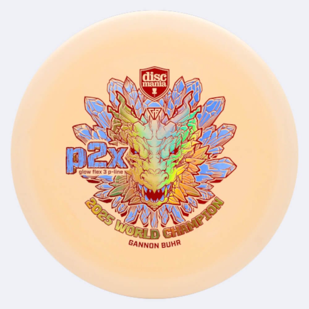 Discmania P2X Gannon Buhr in orange, im P-Line Glow Flex 3 Kunststoff und ohne Spezialeffekt