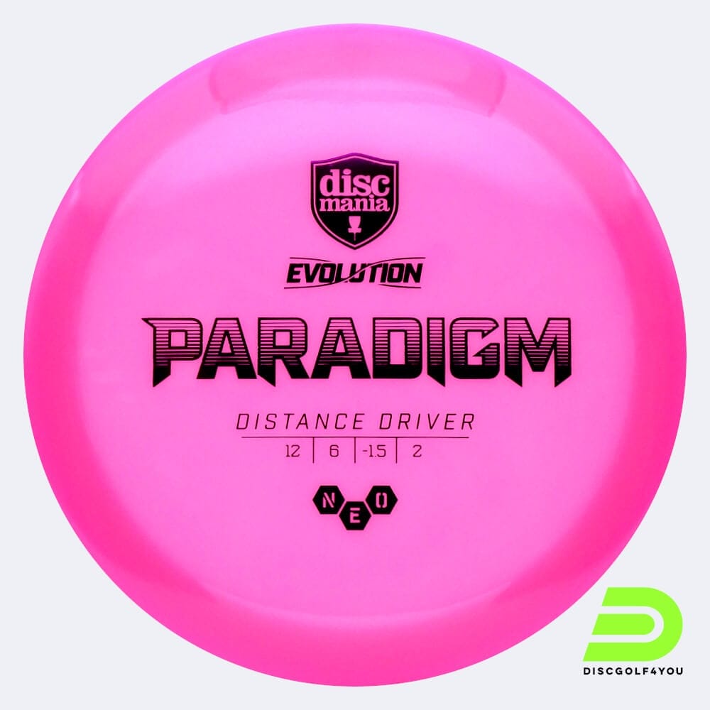 Discmania Paradigm in rosa, im Neo Kunststoff und ohne Spezialeffekt