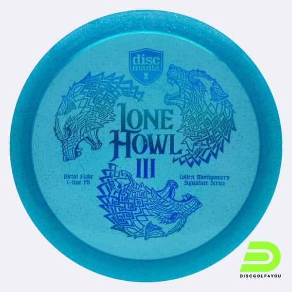 Discmania PD Lone Howl - Colten Montgomery Siganture Series in blue, metal flake c-line plastic