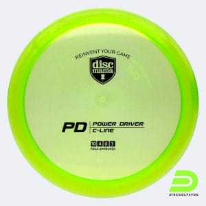 Discmania PD in grün, im C-Line Kunststoff und ohne Spezialeffekt