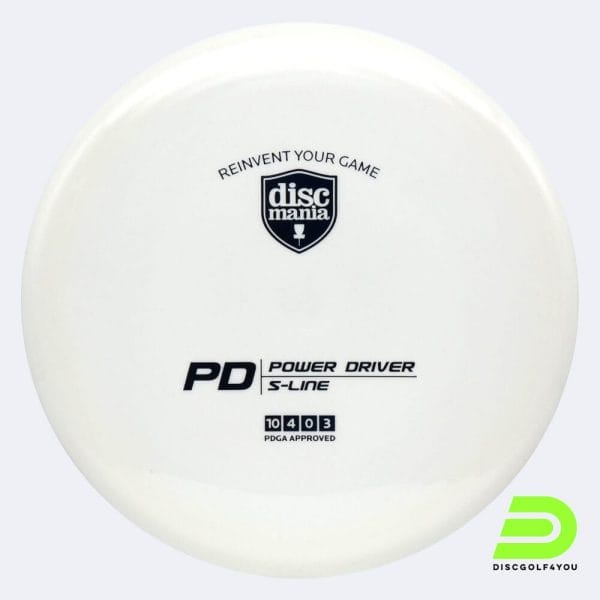 Discmania PD in white, s-line plastic