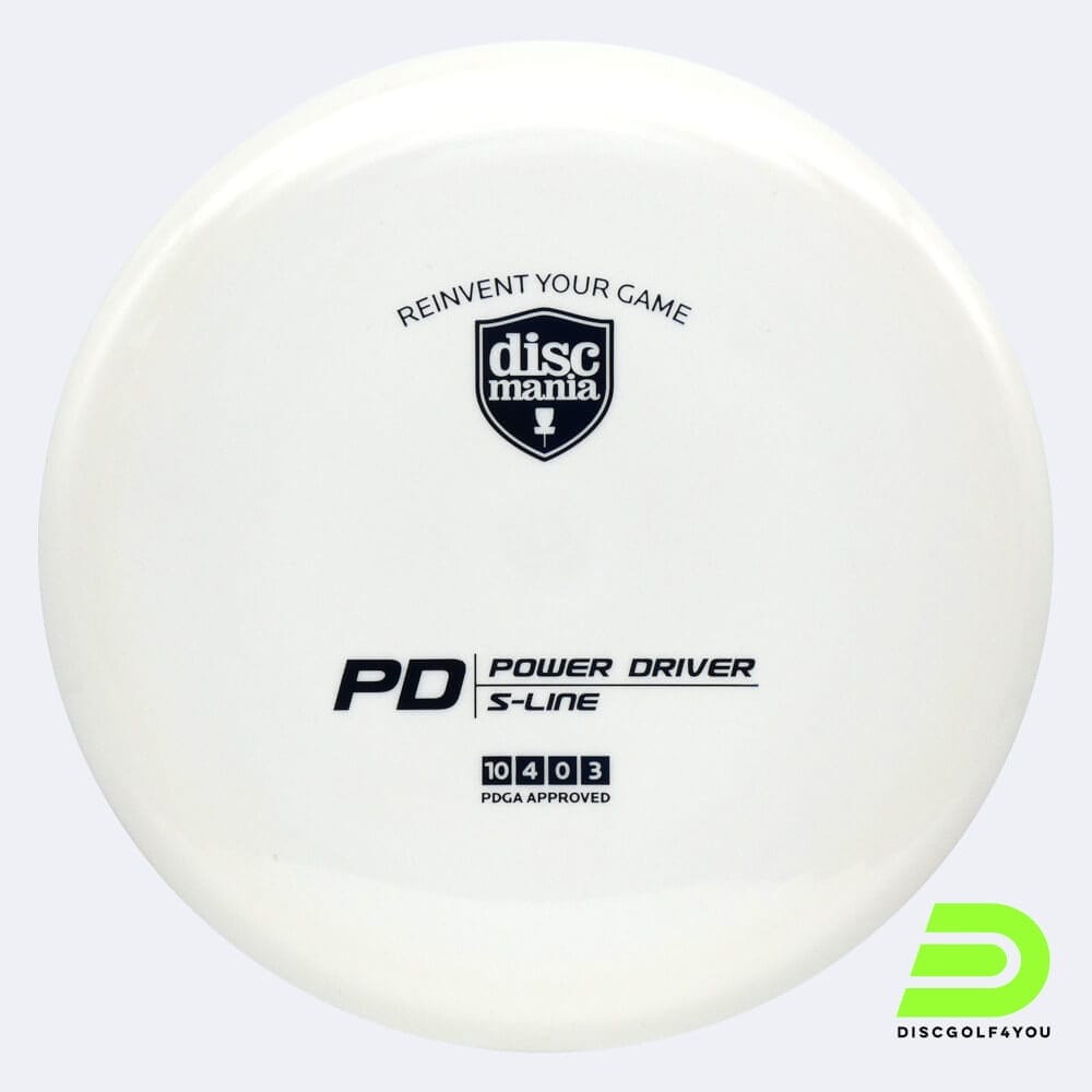 Discmania PD in white, s-line plastic