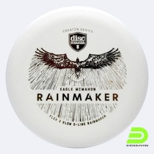 Discmania Rainmaker - Eagle McMahon Creator Series in white, d-line flex 3 glow plastic and glow effect