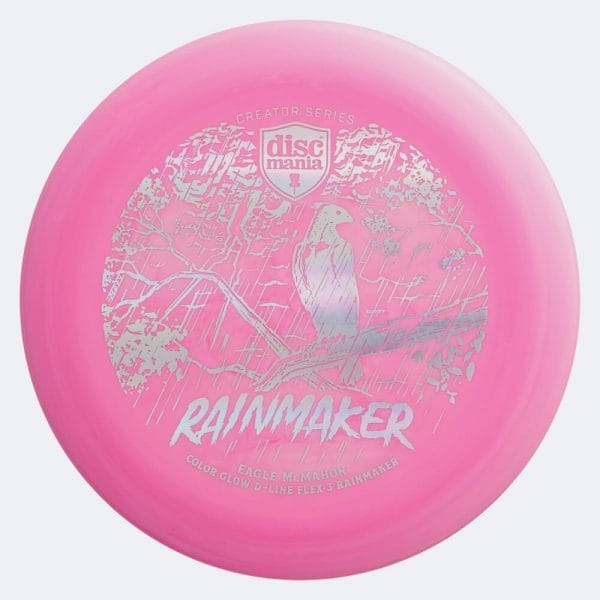 Discmania Rainmaker - Eagle McMahon Creator Series in pink, d-line flex 3 color glow plastic and glow effect