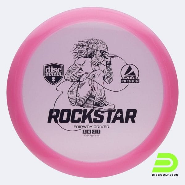Discmania Rockstar in rosa, im Active Premium Kunststoff und ohne Spezialeffekt