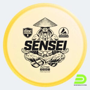 Discmania Sensei in yellow, active premium plastic