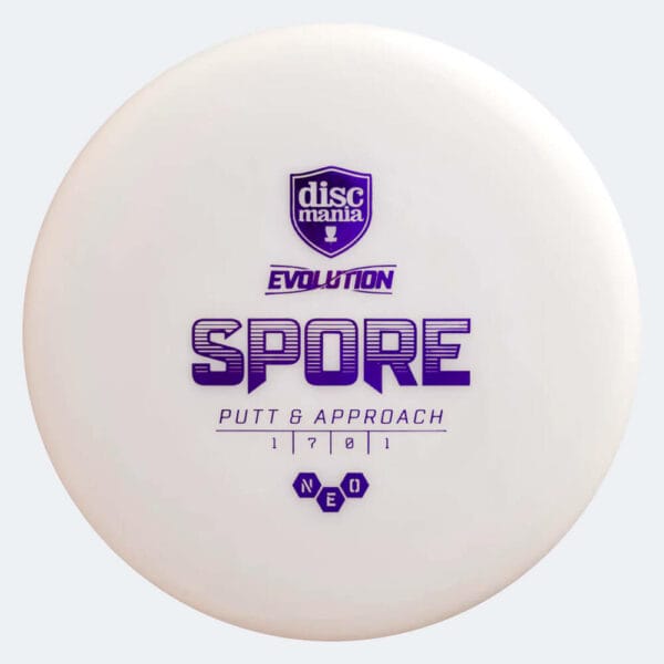 Discmania Spore in white, soft neo plastic