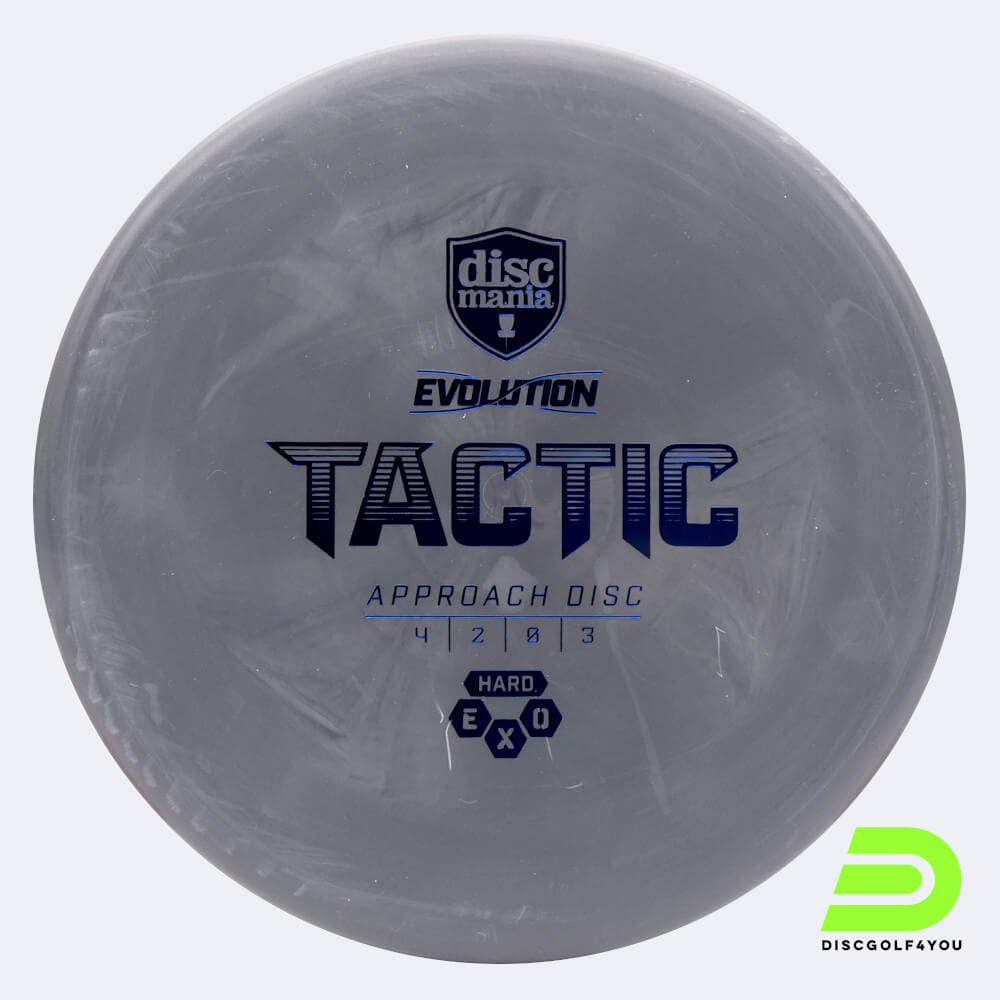 Discmania Tactic in grau, im Exo Hard Kunststoff und ohne Spezialeffekt