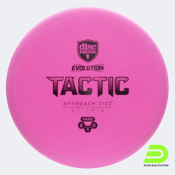 Discmania Tactic in rosa, im Exo Hard Kunststoff und ohne Spezialeffekt
