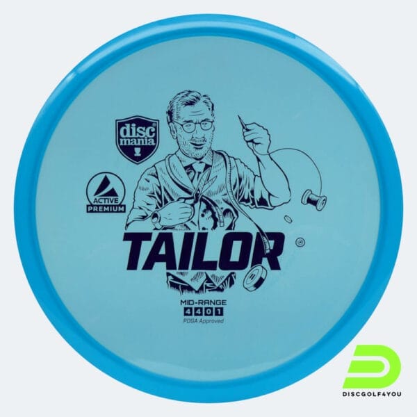 Discmania Tailor in blau, im Active Premium Kunststoff und ohne Spezialeffekt