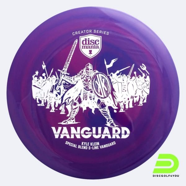 Discmania Vanguard Kyle Klein Creator Series in violett, im S-Line Special Blend Kunststoff und burst Spezialeffekt