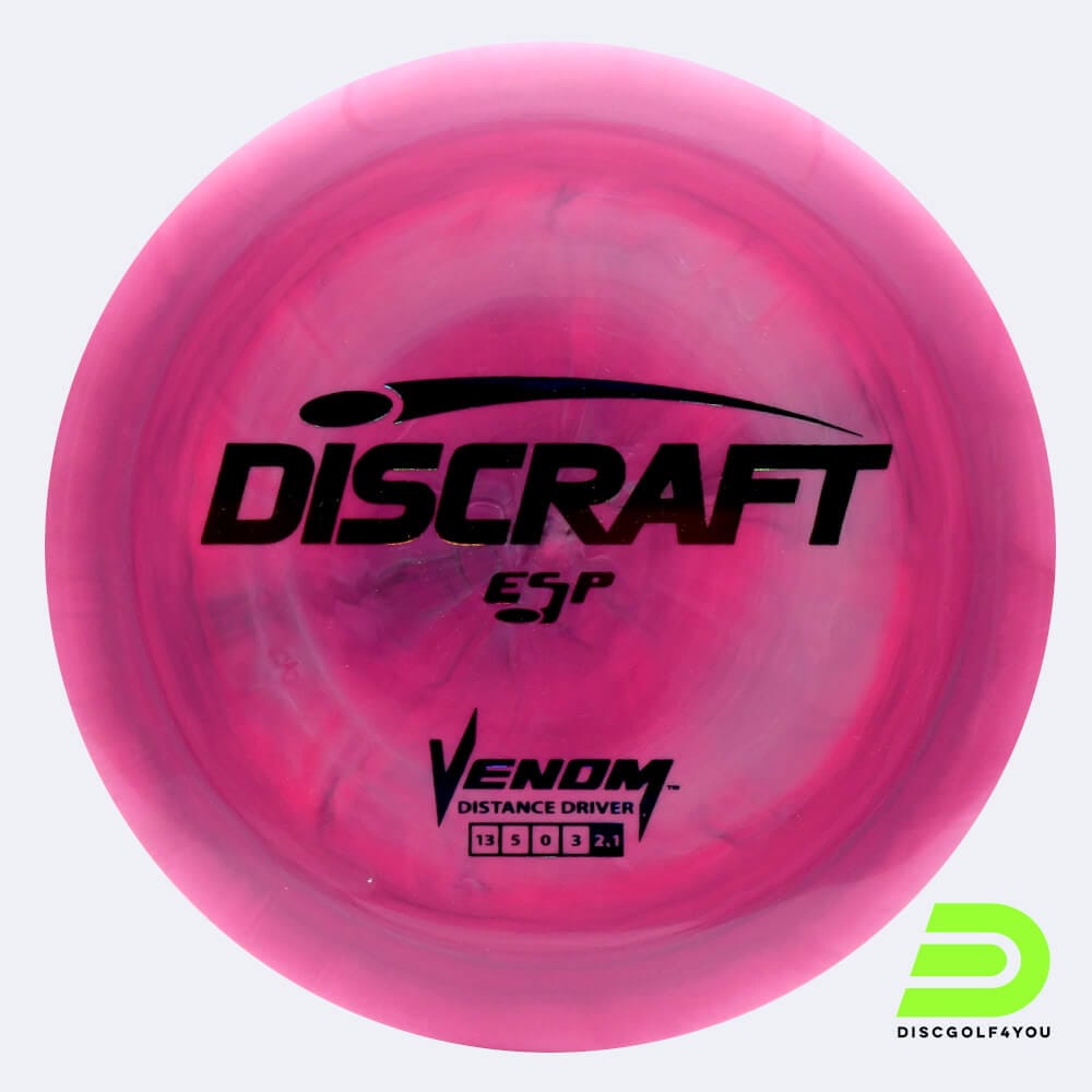 Discraft Venom in pink, esp plastic and burst effect