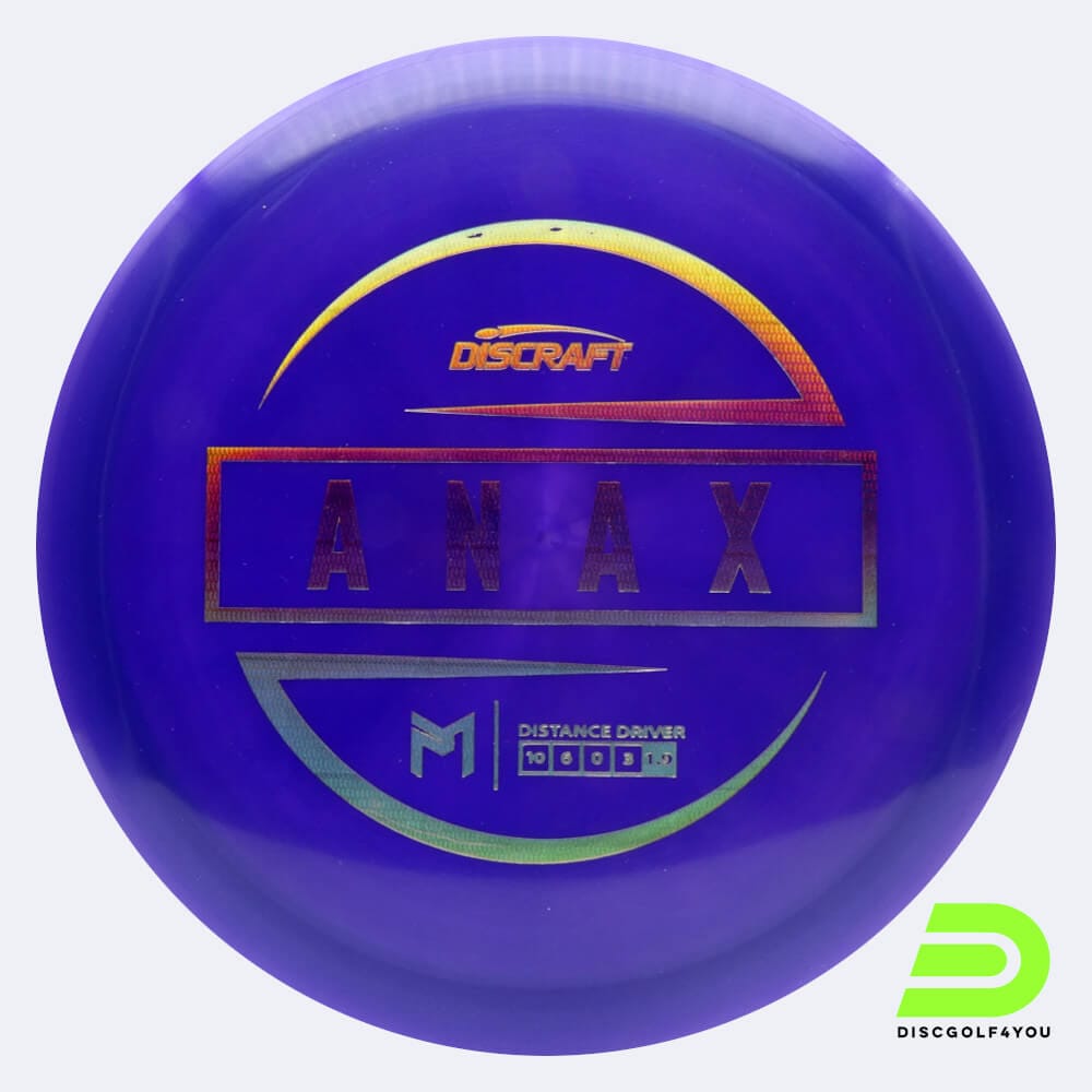Discraft Anax - Paul McBeth Signature Series in violett, im ESP Kunststoff und burst Spezialeffekt