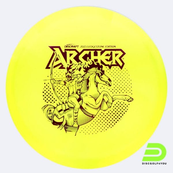 Discraft Archer 2023 Ledgestone Edition in yellow, z-line plastic