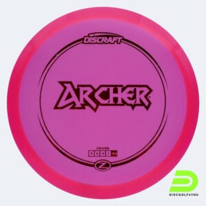 Discraft Archer in pink, z-line plastic