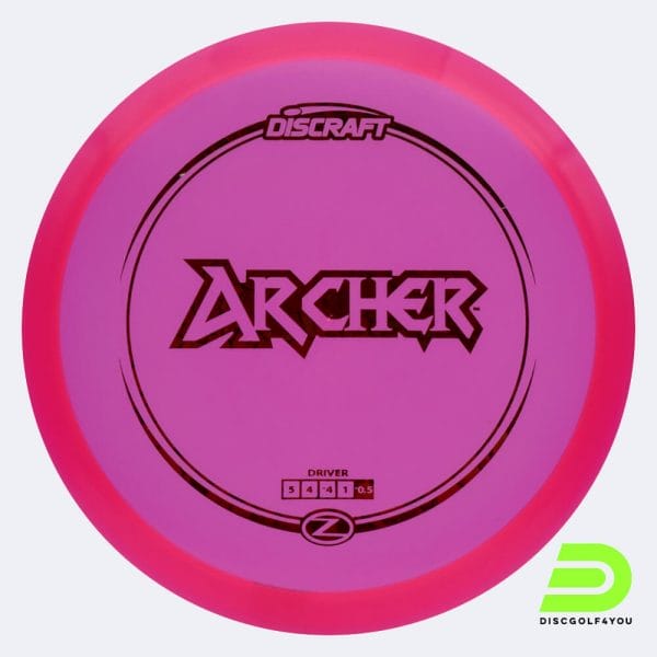Discraft Archer in rosa, im Z-Line Kunststoff und ohne Spezialeffekt