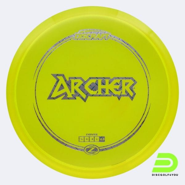 Discraft Archer in yellow, z-line plastic