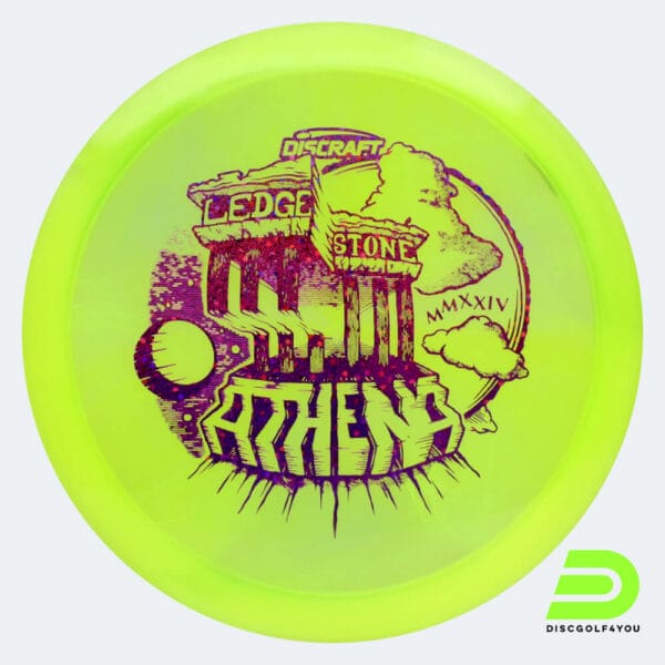 Discraft Athena Ledgestone 2024 Edition in hellgrün, im Z Swirl Kunststoff und ohne Spezialeffekt