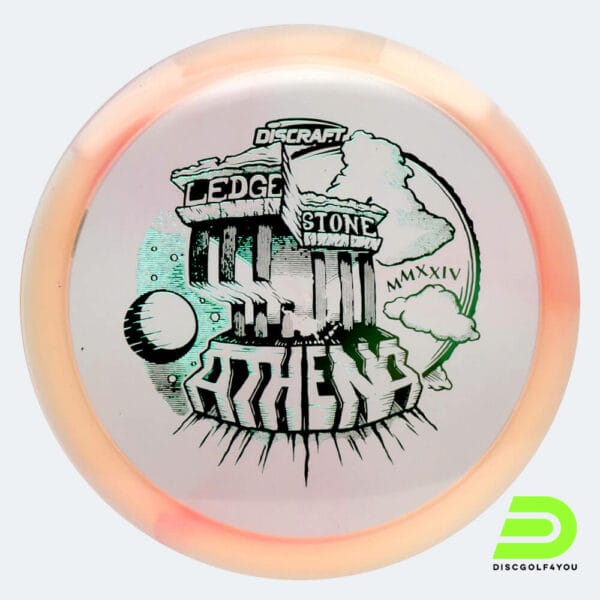 Discraft Athena Ledgestone 2024 Edition in pink, z swirl plastic