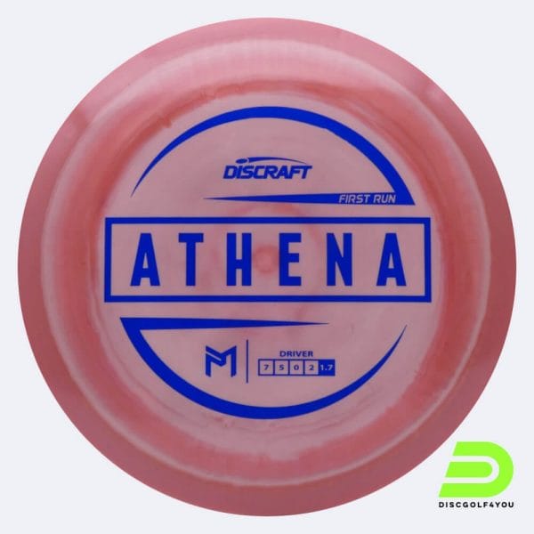 Discraft Athena in rosa, im ESP Kunststoff und first run/burst Spezialeffekt
