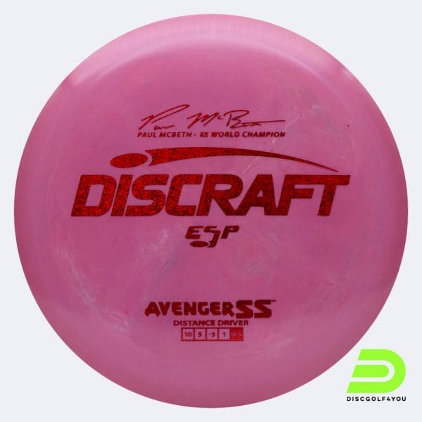 Discraft Avenger SS - Paul McBeth Signature Series in pink, esp plastic