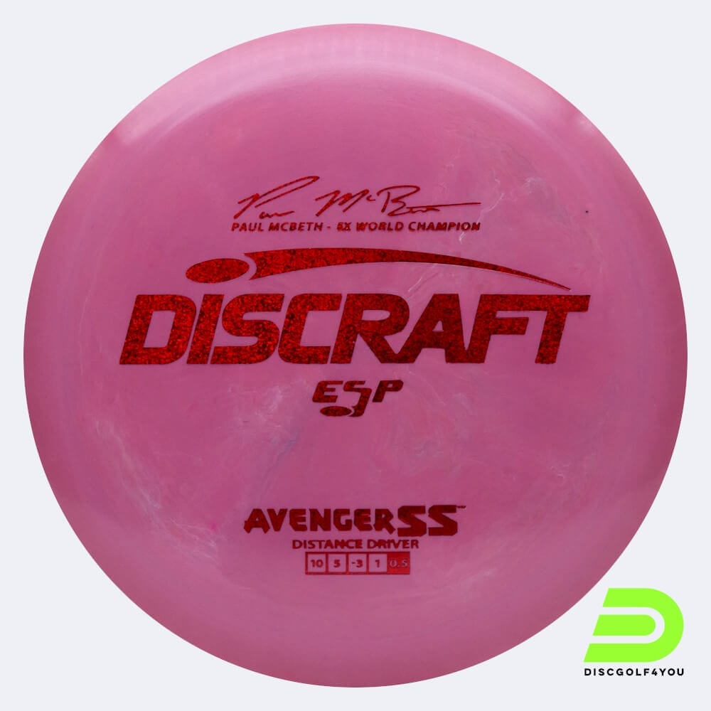 Discraft Avenger SS - Paul McBeth Signature Series in pink, esp plastic