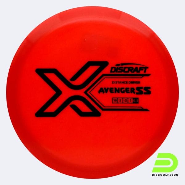 Discraft Avenger SS in rot, im X-Line Kunststoff und ohne Spezialeffekt