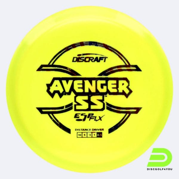 Discraft Avenger SS in gelb, im ESP FLX Kunststoff und ohne Spezialeffekt