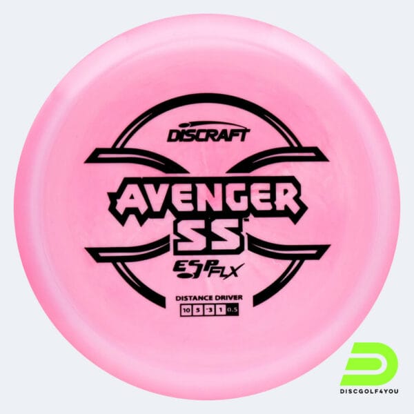Discraft Avenger SS in pink, esp flx plastic