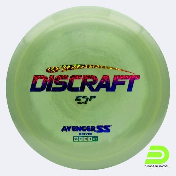 Discraft Avenger SS in green, esp plastic