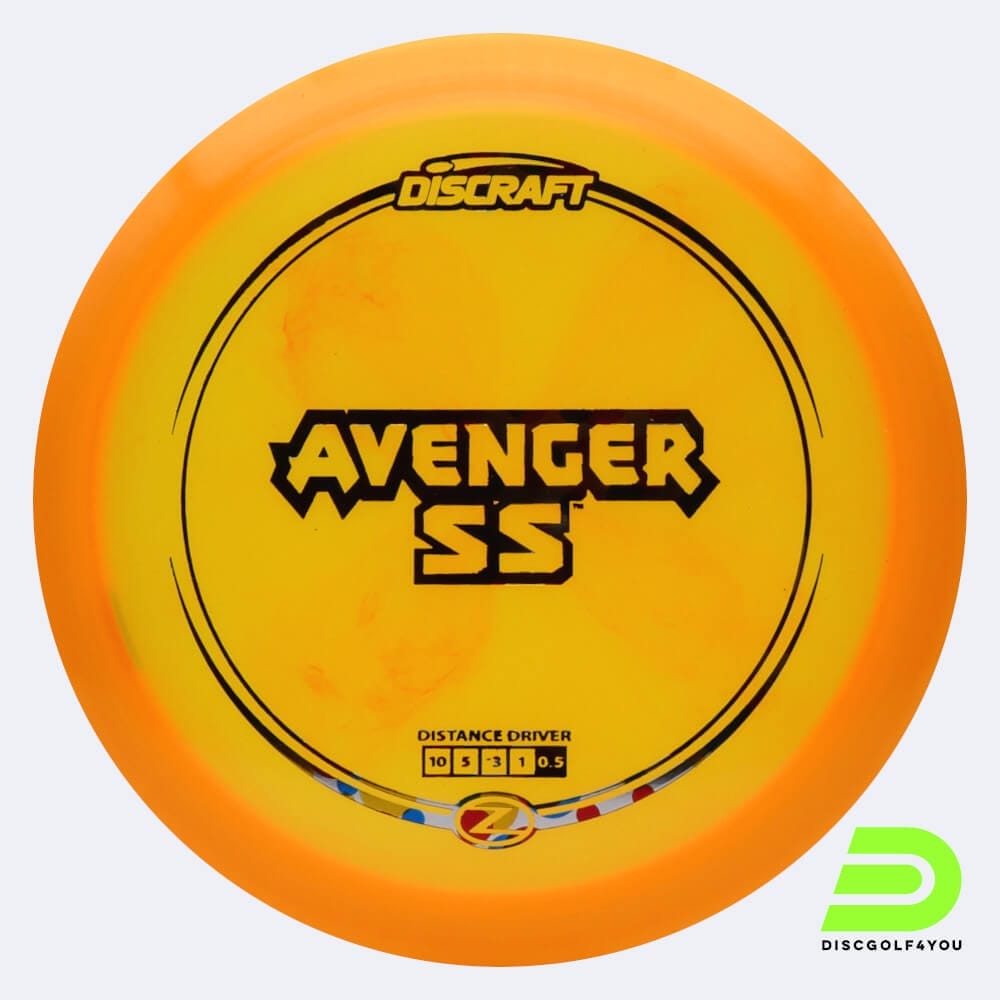 Discraft Avenger SS in classic-orange, z-line plastic