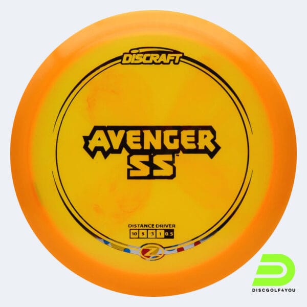 Discraft Avenger SS in orange, im Z-Line Kunststoff und ohne Spezialeffekt