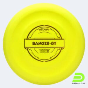 Discraft Banger GT in gelb, im Putter Line Kunststoff und ohne Spezialeffekt