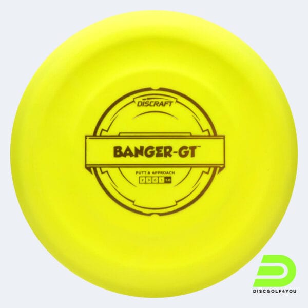 Discraft Banger GT in gelb, im Putter Line Kunststoff und ohne Spezialeffekt