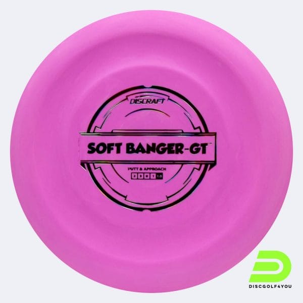 Discraft Banger GT in pink, soft putter line plastic