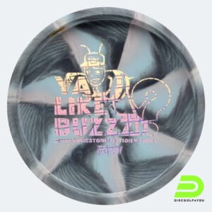 Discraft Buzzz 2024 Ledgestone Edition in grey, x swirly plastic and burst effect