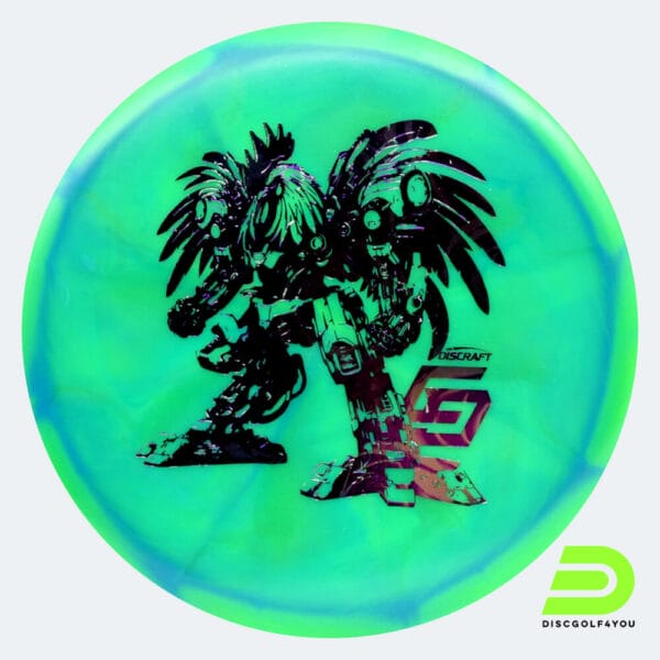 Discraft Buzzz Chris Dickerson 2024 Robot Chicken in turquoise, z swirl plastic