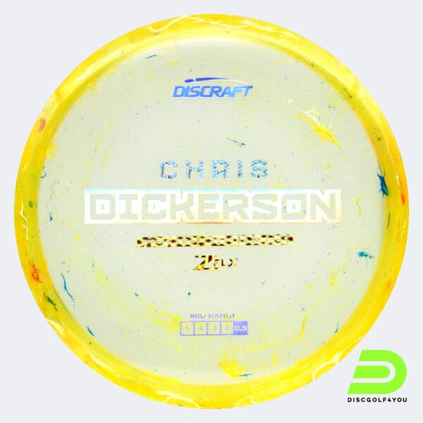 Discraft Buzzz - Chris Dickerson Tour Series in yellow, jawbreaker z flx plastic