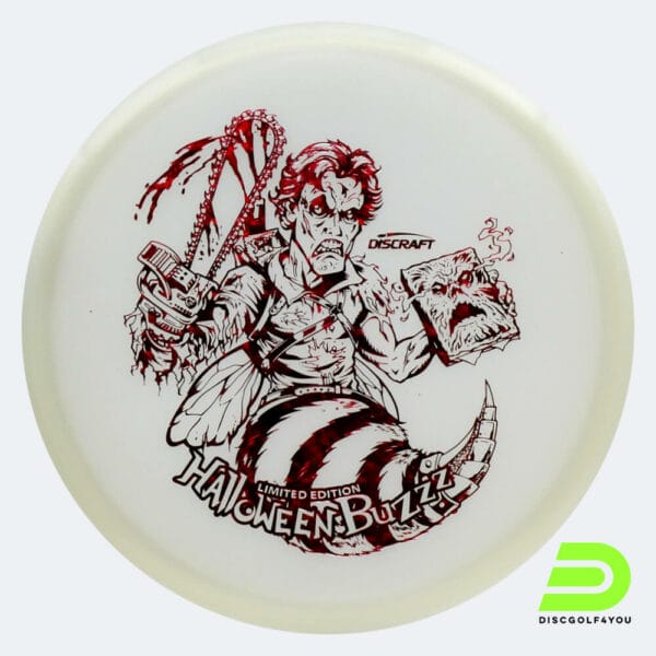 Discraft Buzzz Halloween Limited Edition 2023 in weiss, im Nite Glo Kunststoff und glow Spezialeffekt