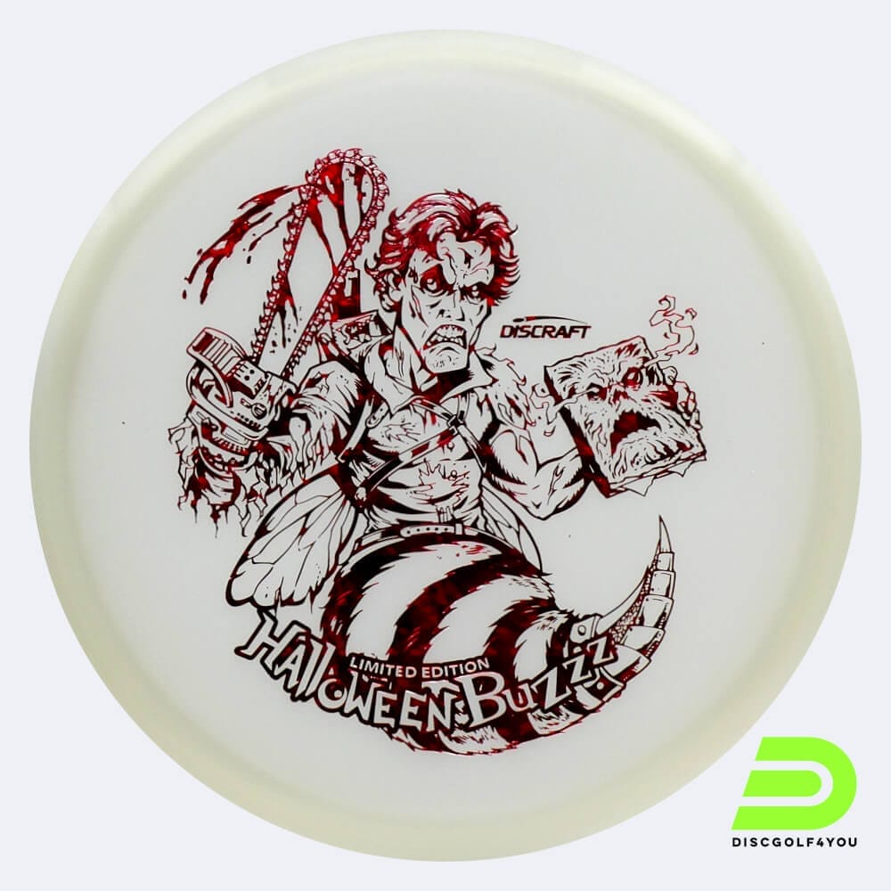 Discraft Buzzz Halloween Limited Edition 2023 in white, nite glo plastic and glow effect