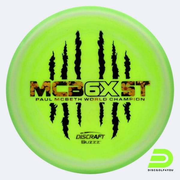 Discraft Buzzz - McBeth 6x Claw in light-green, esp plastic and burst effect