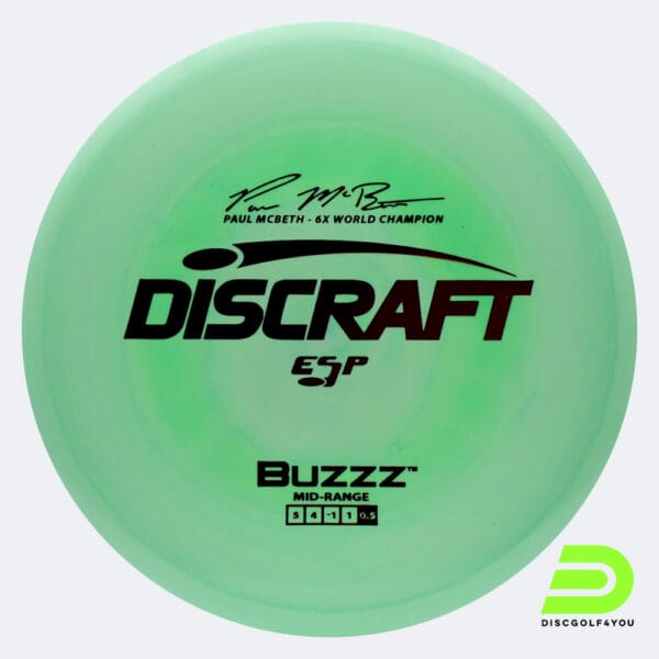 Discraft Buzzz - Paul McBeth Signature Series in hellgrün, im ESP Kunststoff und ohne Spezialeffekt