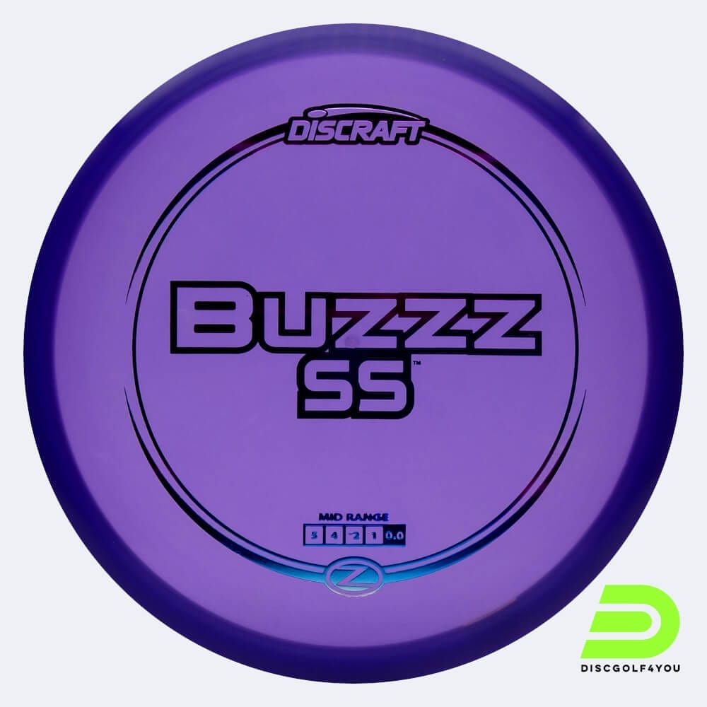 Discraft Buzzz SS in purple, z-line plastic