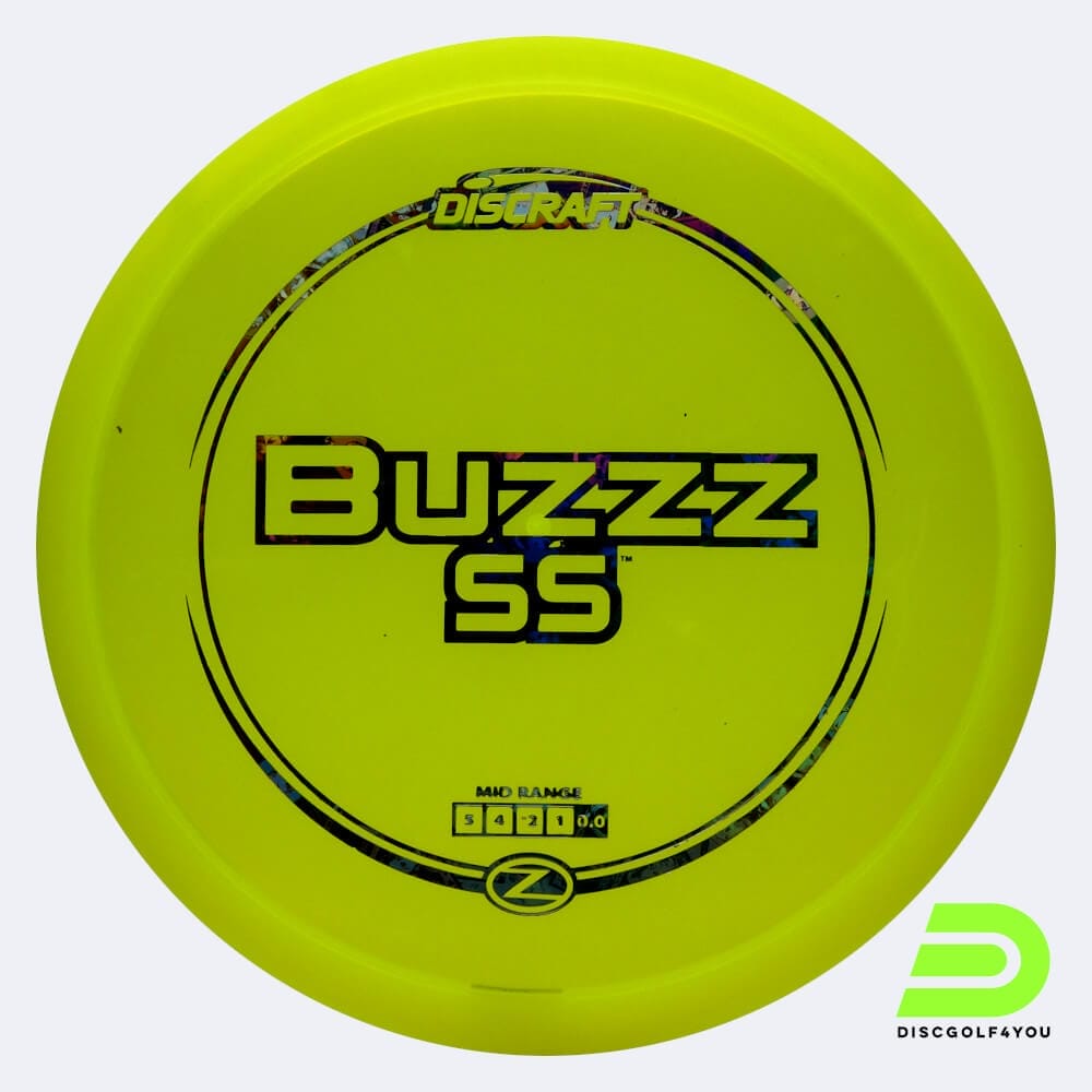 Discraft Buzzz SS in yellow, z-line plastic