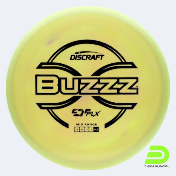 Discraft Buzzz in gelb, im ESP FLX Kunststoff und ohne Spezialeffekt