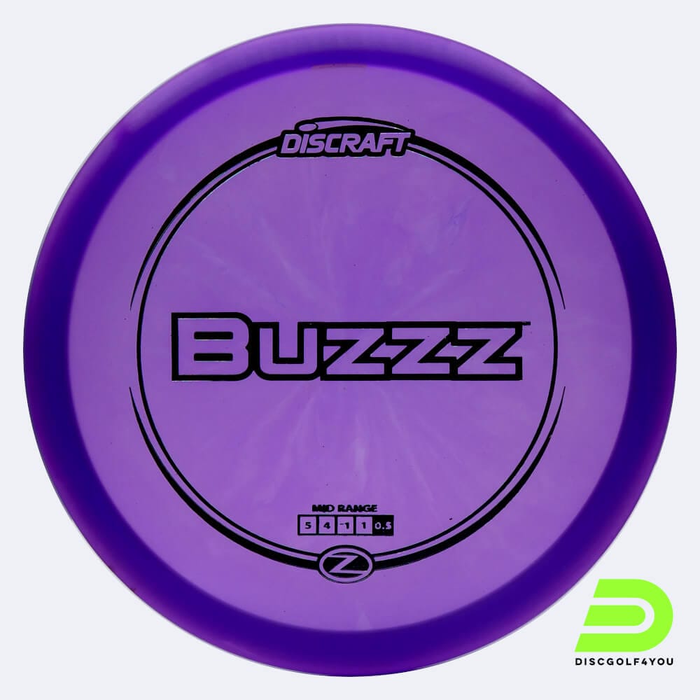 Discraft Buzzz in purple, z-line plastic