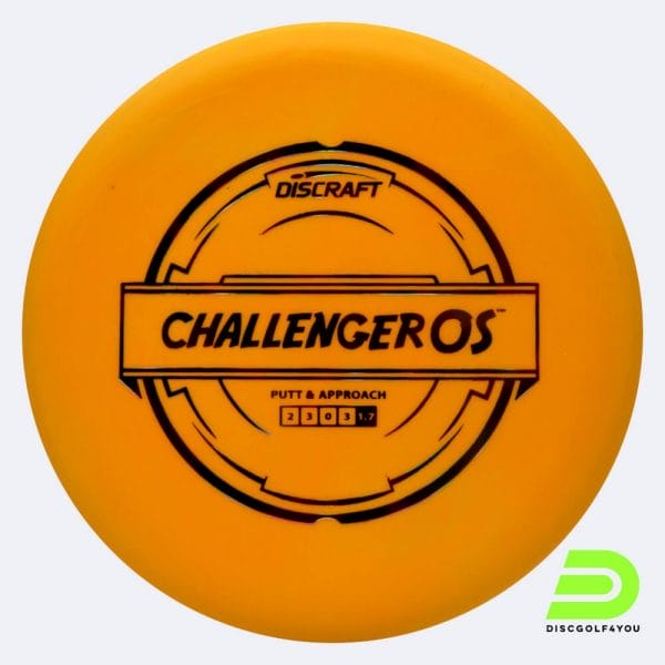Discraft Challenger OS in classic-orange, putter line plastic