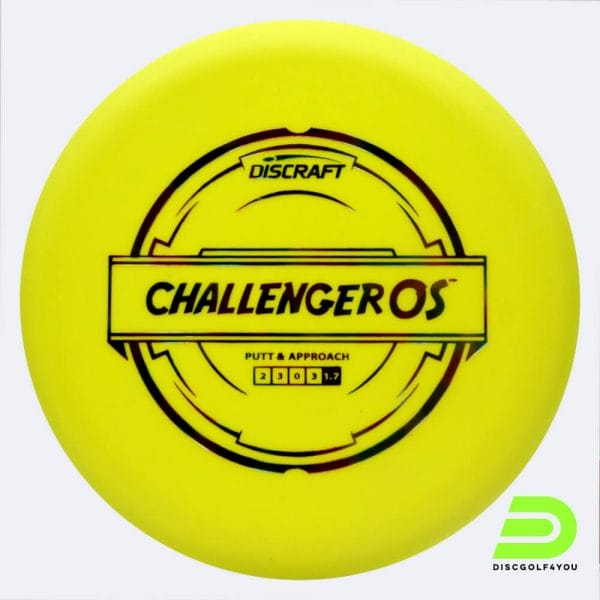 Discraft Challenger OS in gelb, im Putter Line Kunststoff und ohne Spezialeffekt