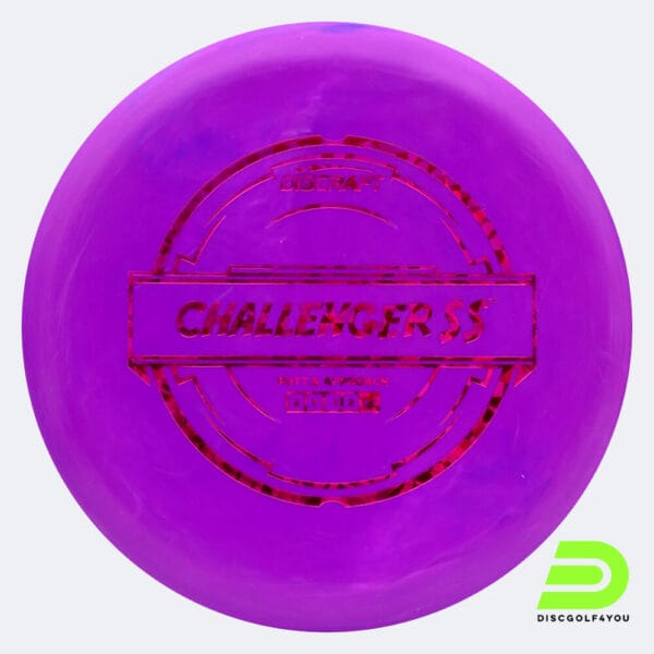 Discraft Challenger SS in purple, putter line plastic